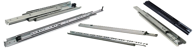 304 Stainless Steel/Iron with Nickel Full Extensiontelescopic Channel 35mm/42mm/45mm Ccorredera Riel/Ball Bearing Drawer Slide