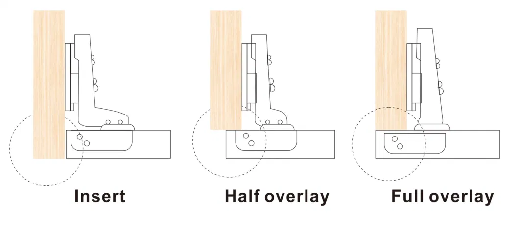 Easy Install 35mm Cup 3D Adjustable Hydraulic Cabinet Furniture Hinge