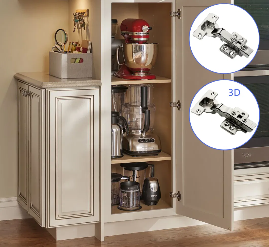 Easy Install 35mm Cup 3D Adjustable Hydraulic Cabinet Furniture Hinge