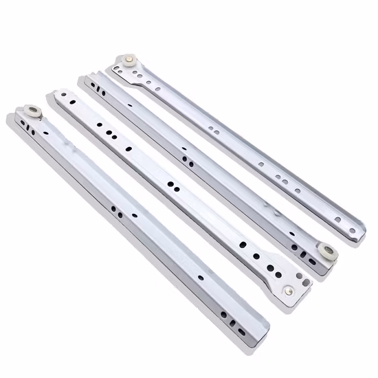 304 스테인레스 스틸/니켈 전체 확장 텔레스코픽 채널 35mm/42mm/45mm Ccorredera Riel/볼 베어링 서랍 슬라이드가 있는 철