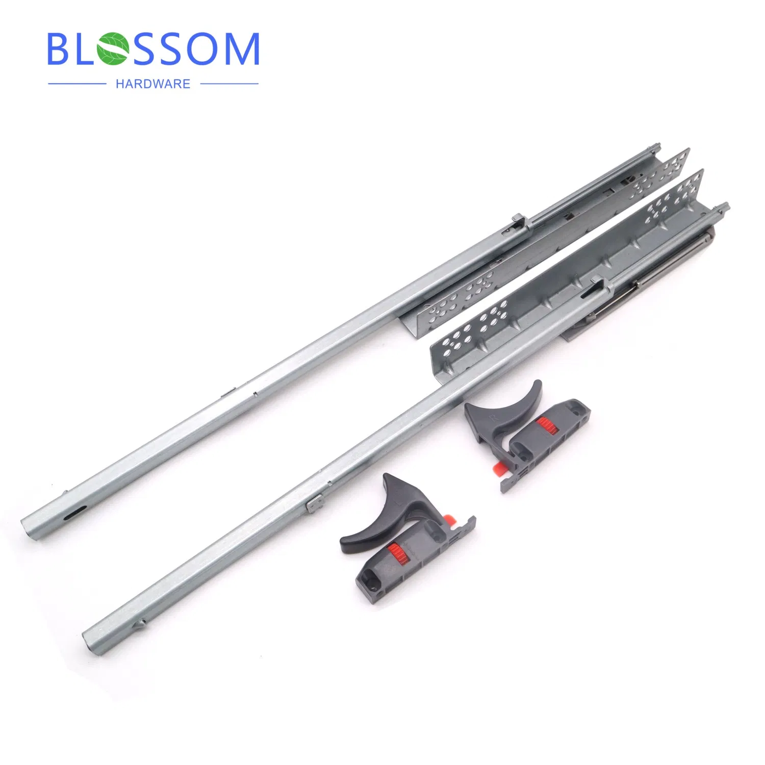 450mm 언더마운트 소프트 닫힘 댐퍼 버퍼 숨겨진 서랍 슬라이드 레일