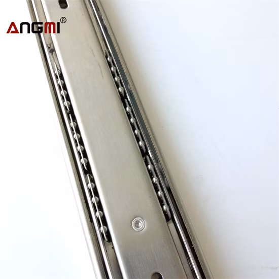 저렴한 Jieyang 42mm 철 일반 공장 가구 헤비 듀티 피팅 스틸 볼 베어링 액세서리 텔레스코픽 레일 서랍 슬라이드